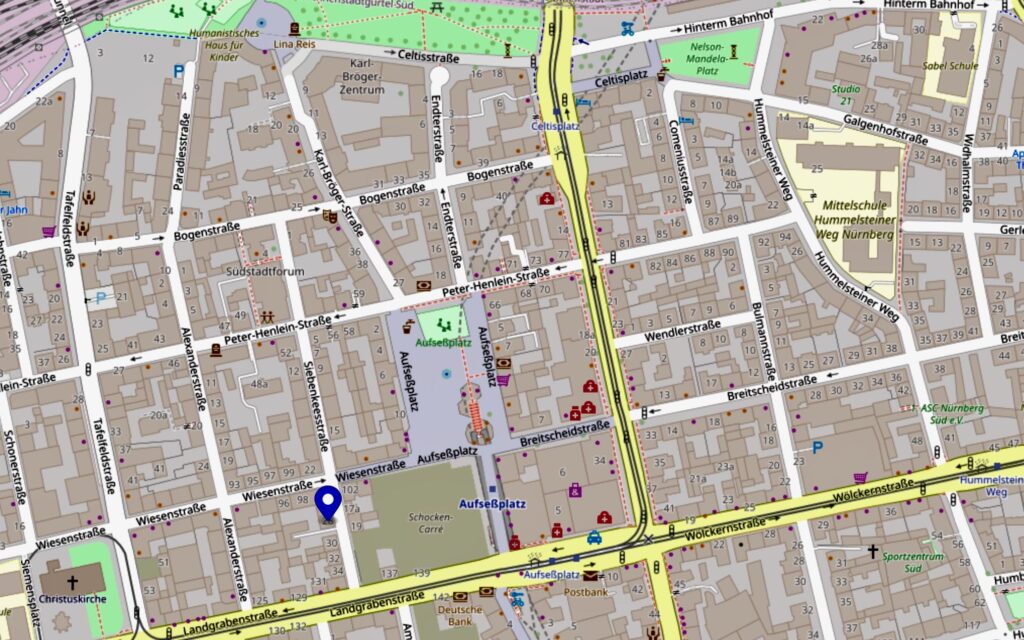 OpenStreetMap Siebenkeesstraße 28, Nürnberg